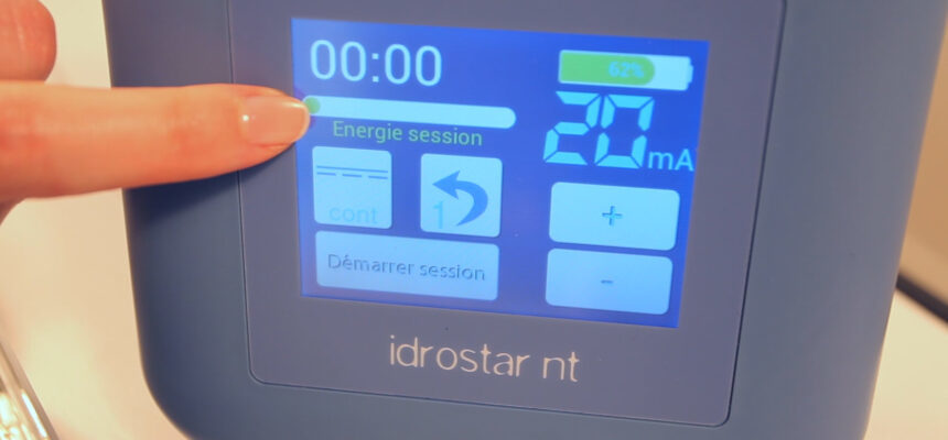 Barre d'énergie optimiser la ionophorèse